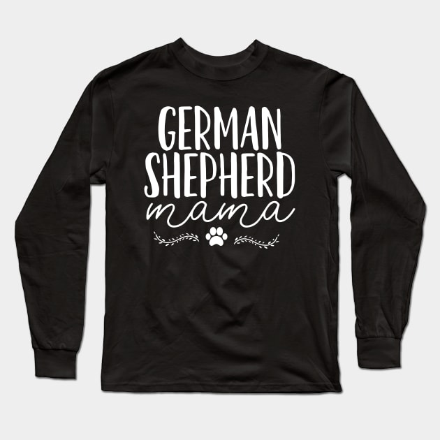 German Shepherd Dog Mom Long Sleeve T-Shirt by CreativeGiftShop